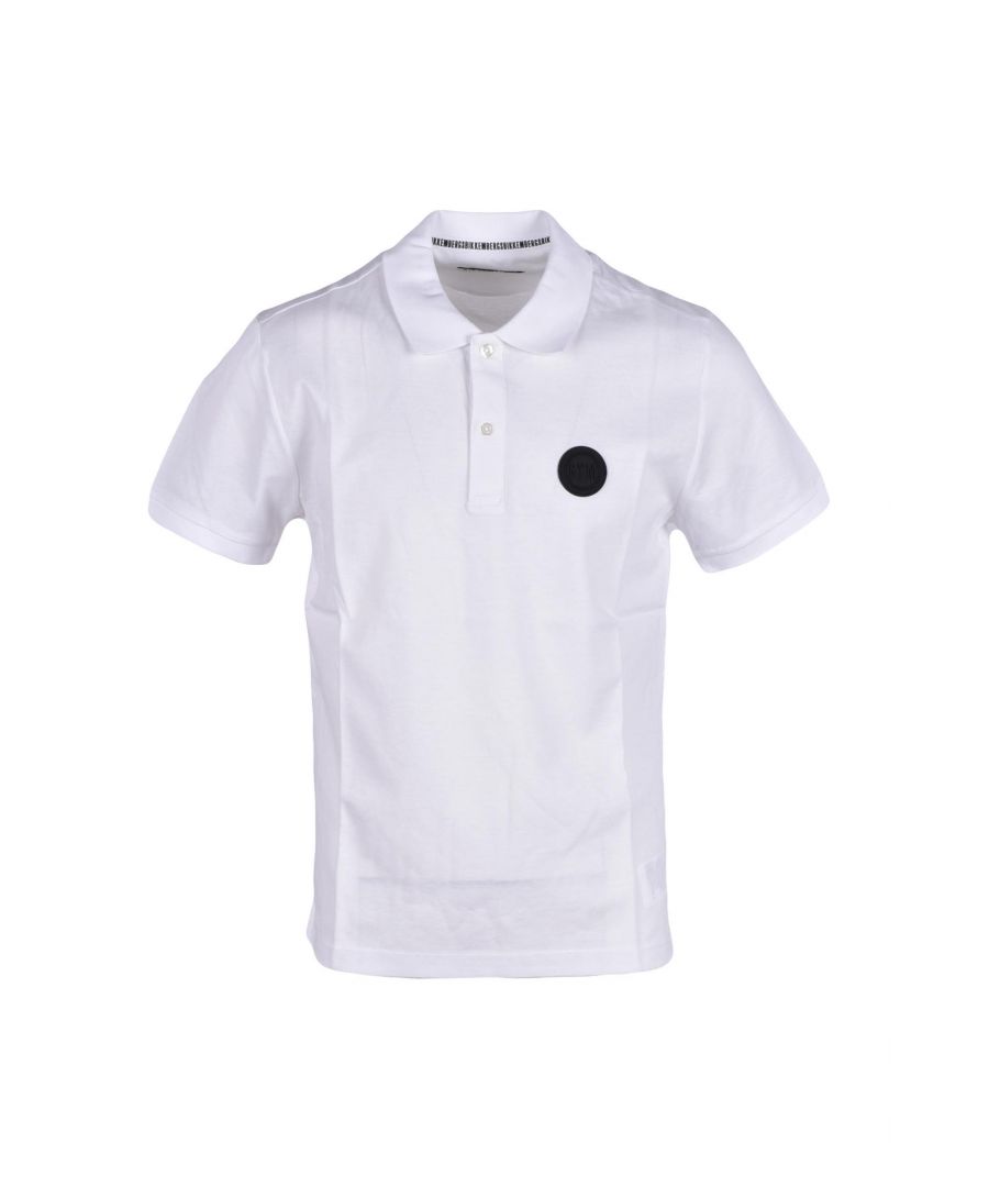 Brand: Bikkembergs Gender: Men Type: Polo Season: Fall/Winter  PRODUCT DETAIL • Color: white • Pattern: plain • Fastening: buttons • Sleeves: short • Collar: polo  COMPOSITION AND MATERIAL • Composition: -100% cotton  •  Washing: machine wash at 30°
