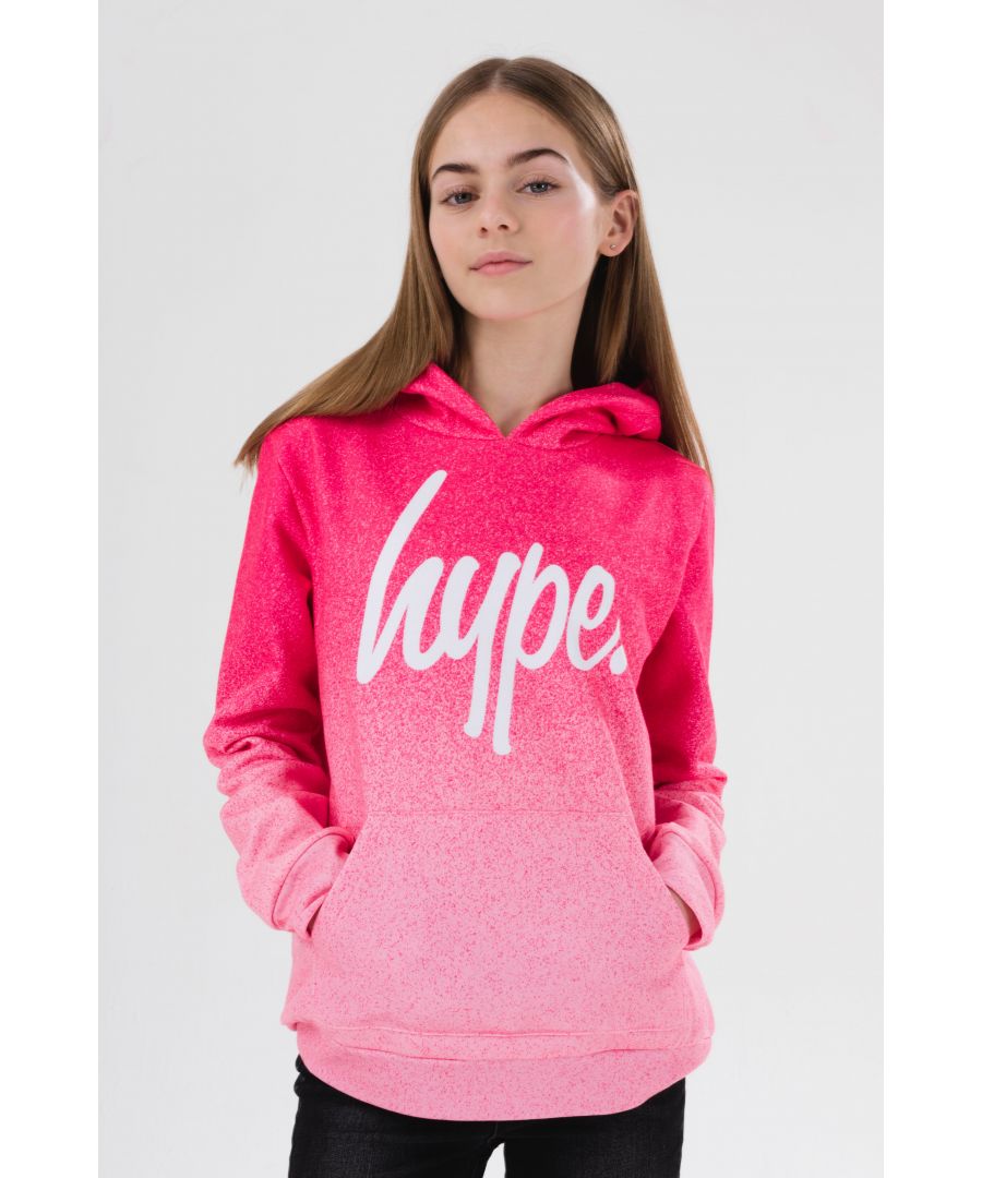 Hype Girl's Hype Junior Hooded Dressing Gown in Pink 