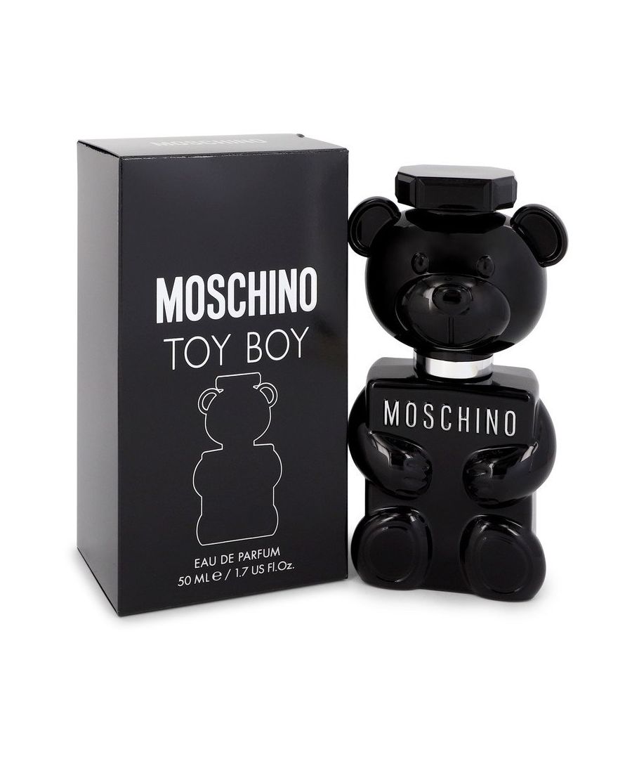 Moschino Toy Boy Cologne by Moschino, Moschino toy boy by moschino is a lively fragrance released in 2019. The top notes include tart, bitter, citrusy bergamot; rosy, spicy pink pepper; aquatic, fresh pear; balsamic, piney elemi; and pungent, earthy indonesian nutmeg. The middle notes are nutty, mild flax; lush, waxy magnolia; lemony, powdery rose; and spicy, warm clove.
