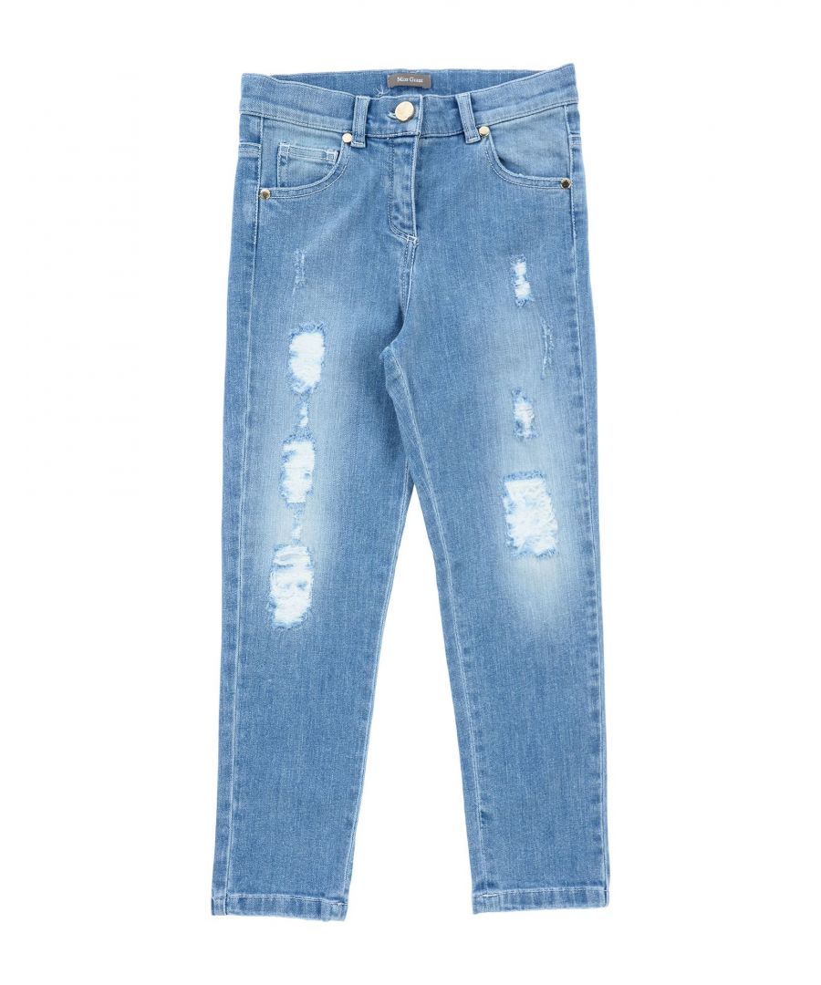denim, worn effect, faded, logo, solid colour, light wash, mid rise, front closure, button, zip, multipockets, wash at 30° c, do not dry clean, iron at 110° c max, do not bleach, do not tumble dry, stretch, slim fit