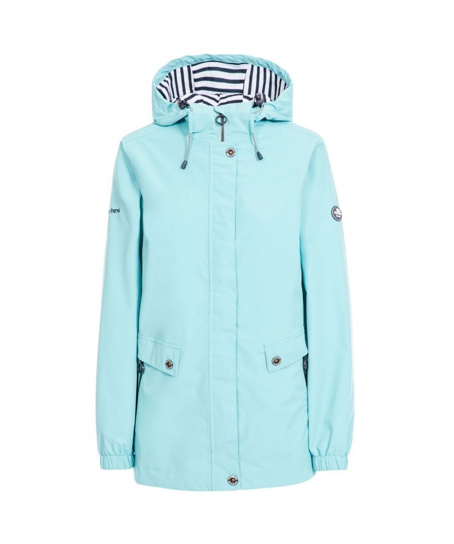 Image for Trespass Womens/Ladies Flourish Waterproof Jacket (Aqua Blue)