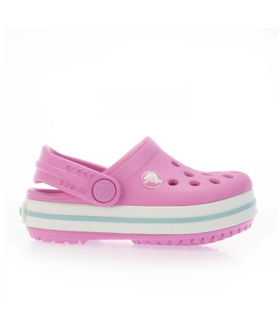 Crocs Girls Girl's Kids Crocband Clogs in Pink - Size UK 9 Kids