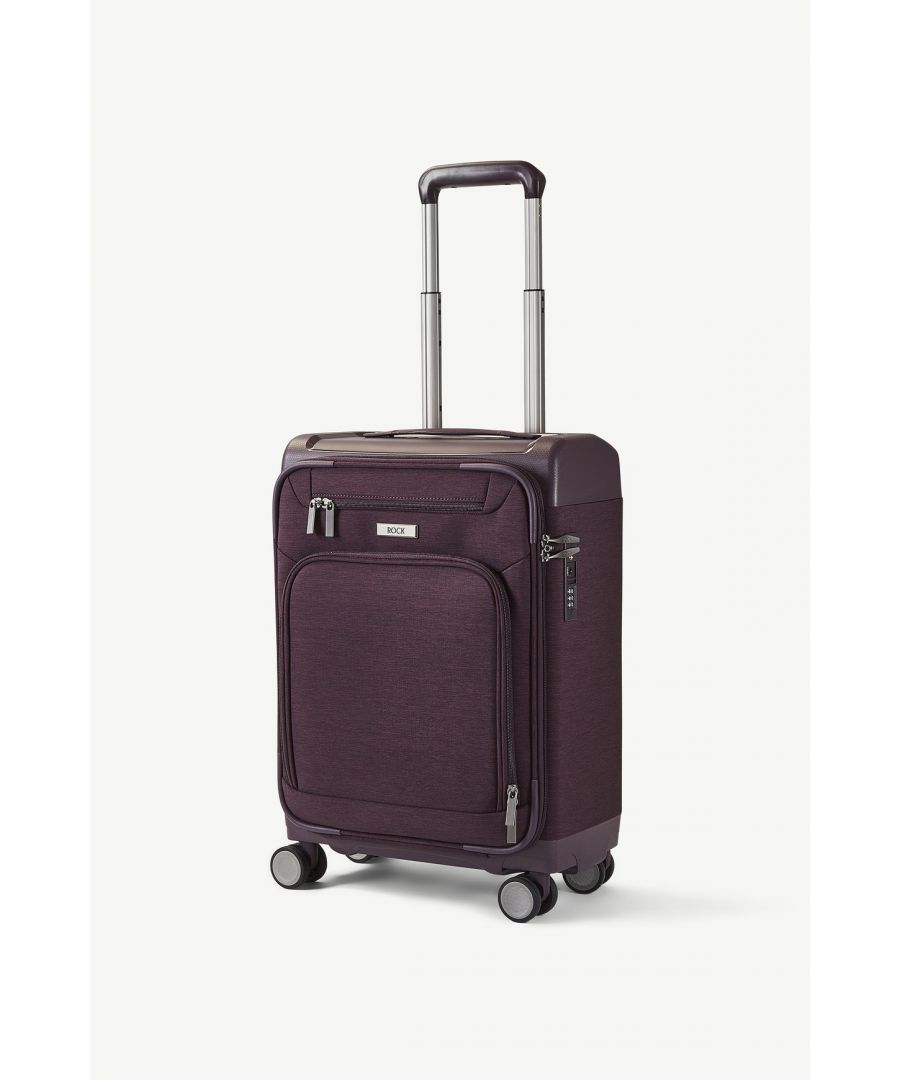 Image for Parker 54cm Hardshell Cabin 8 Wheel Spinner Suitcase Purple