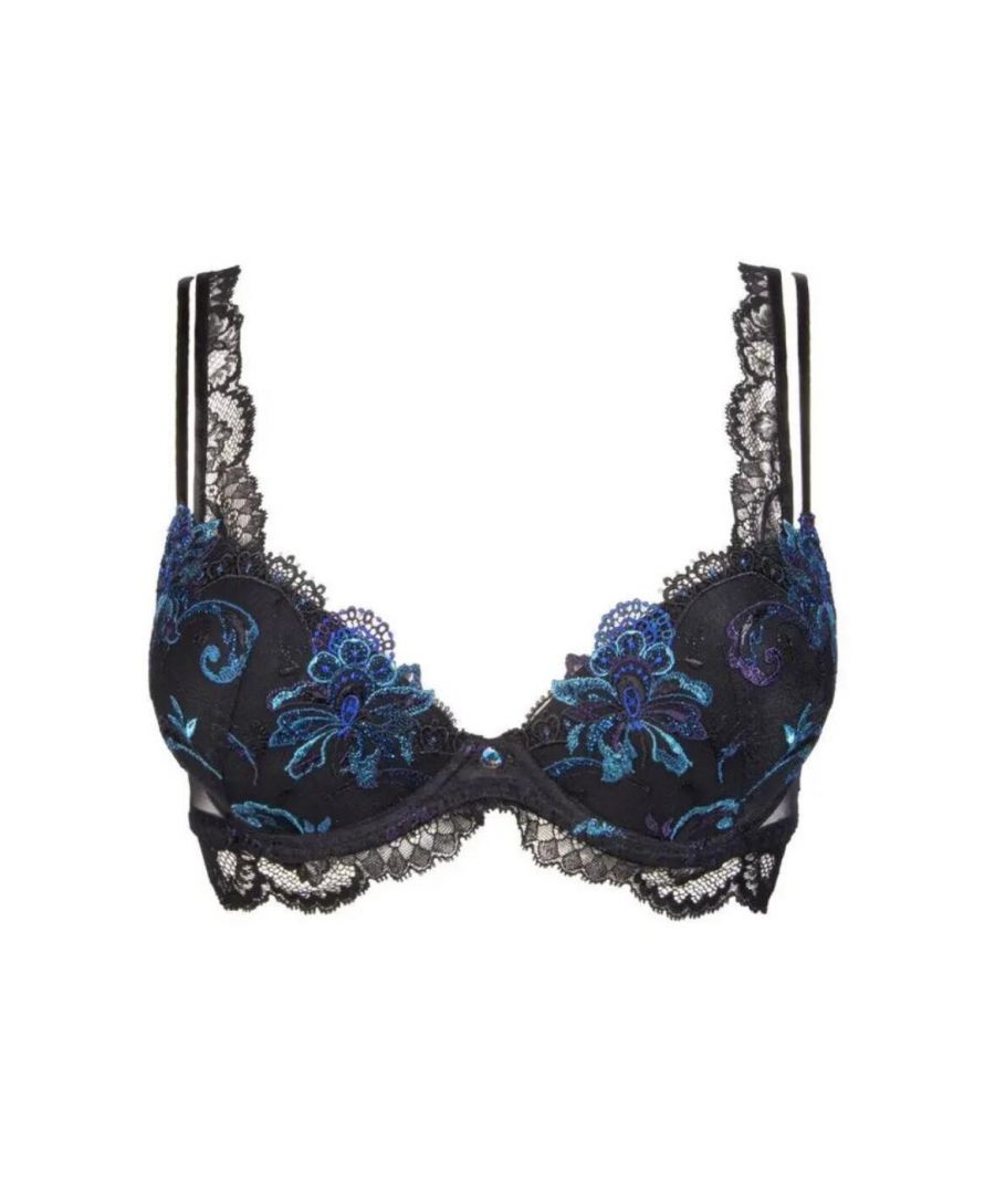 Lise Charmel Womens Nuit Elegance Moulded Push Up Bra – Black – Size 38B