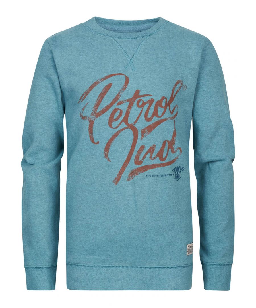 Petrol Industries - Jongens Artwork Sweater Wheaton - Blauw
