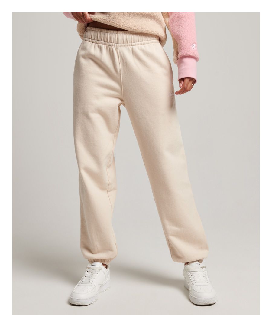 Superdry Heritage boyfriend-joggingbroek met borduursel