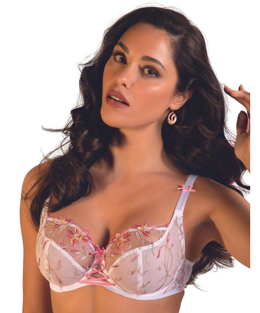 Lise Charmel Womens BCH2863 Ete Frivole 3/4 Cup Bra – White – Size 32F