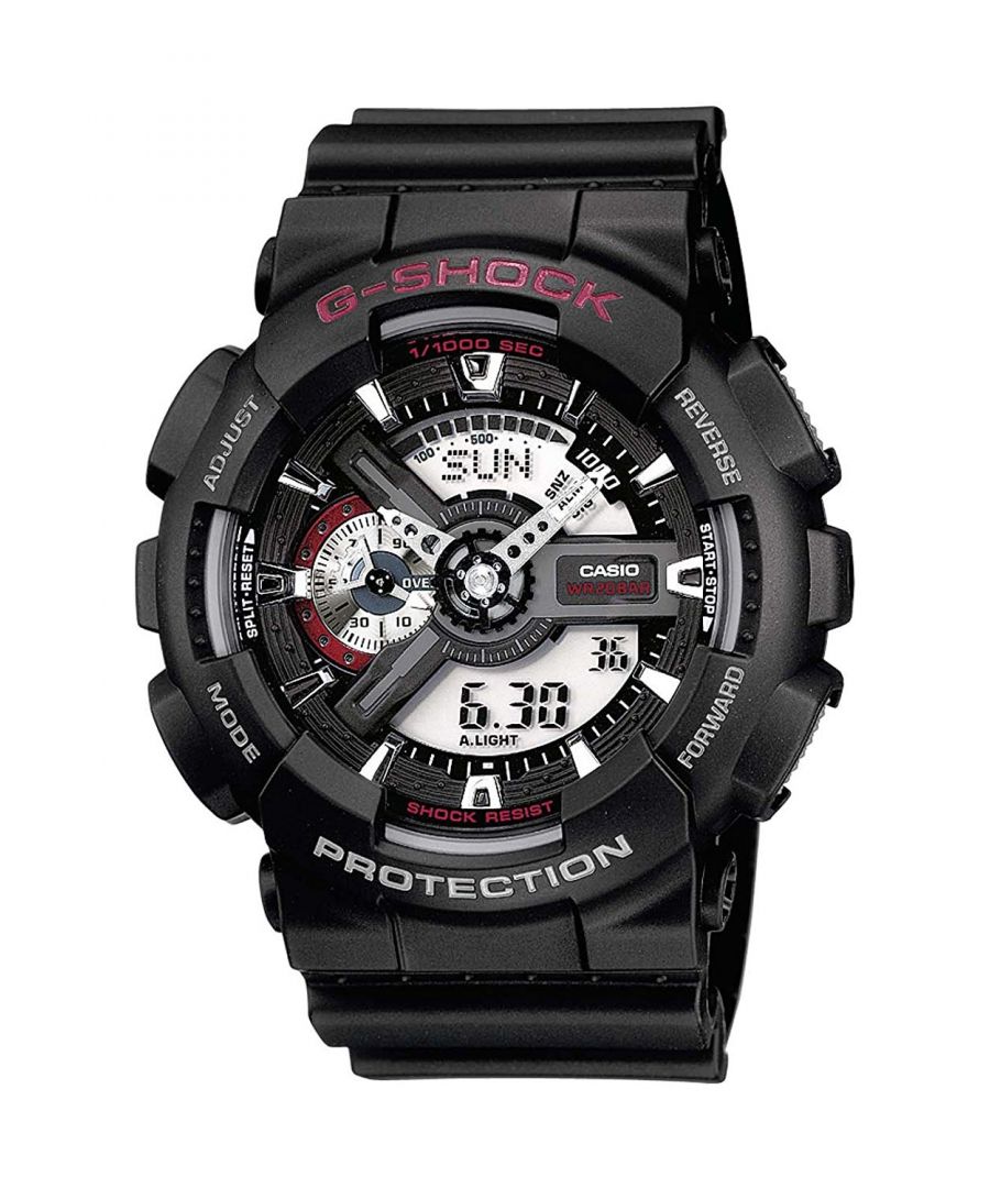 casio g-shock mens black watch ga-110-1aer - one size