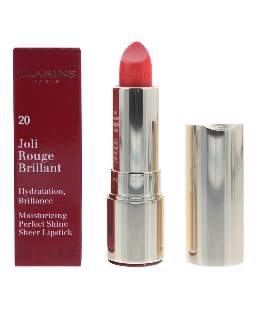 Image for Clarins Joli Rouge Brilliant Lipstick 20 Coral Tulip 3.5g