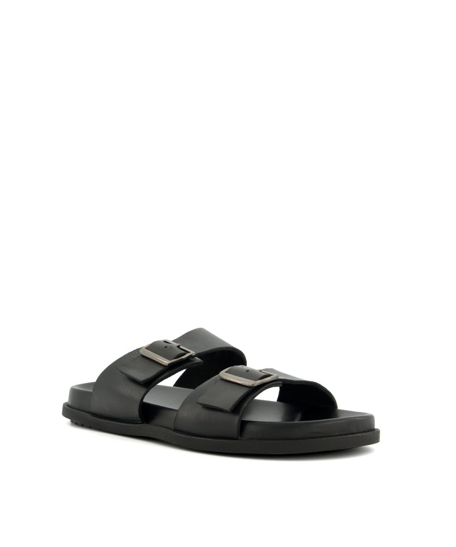 The buckled-dual-strap sandal Imili is a sleek warm-weather style that offers both style and support. These slip-ons have been expertly crafted with only the finest materials. A risen footbed ensures comfort whilst the rubber sole increases traction.