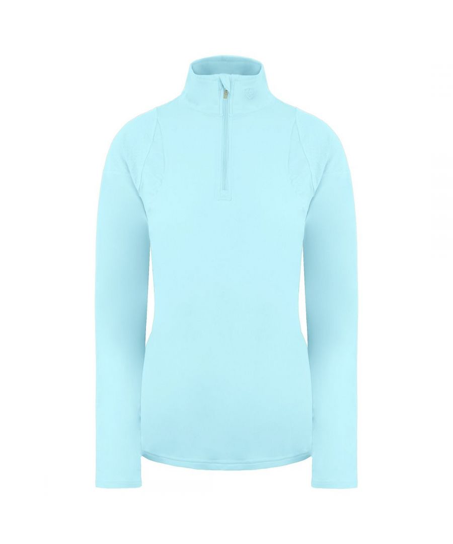 The complete package in one performance baselayer – cooling technology, moisture-wicking fabric, odour resistance. Plus the perforated panels provide breathability for an outstanding example of functional style.\nFeatures\nMoisture Movement Technology™ wicks moisture away from the skin\nFabric finish inhibits the growth of bacterial odours\nSun Protection Fabric™ with UPF rating of 50+ provides protection from ultraviolet rays\nClimateTEK smart technology regulates the body’s temperature whatever the weather\nFlattering raglan styling\nPerforated panels for breathability