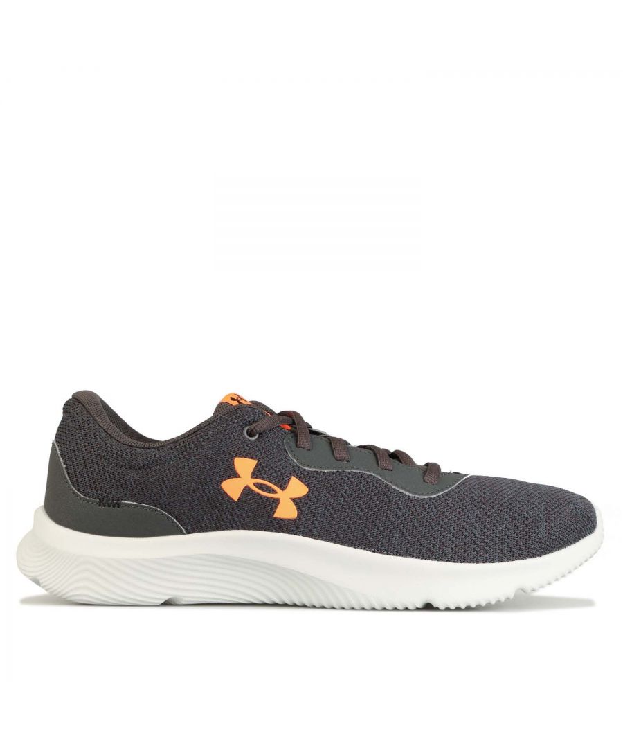 Mens Under Armour Mojo 2 Running Shoes in grey.- Soft textile upper.- Lace fastening.- Die-cut  full-length EVA sockliner.- One-piece EVA foam midsole.- Tire inspired outsole pattern provides ultimate flex & superior traction.- Full-length rubber outsole.- Ref:3024134105