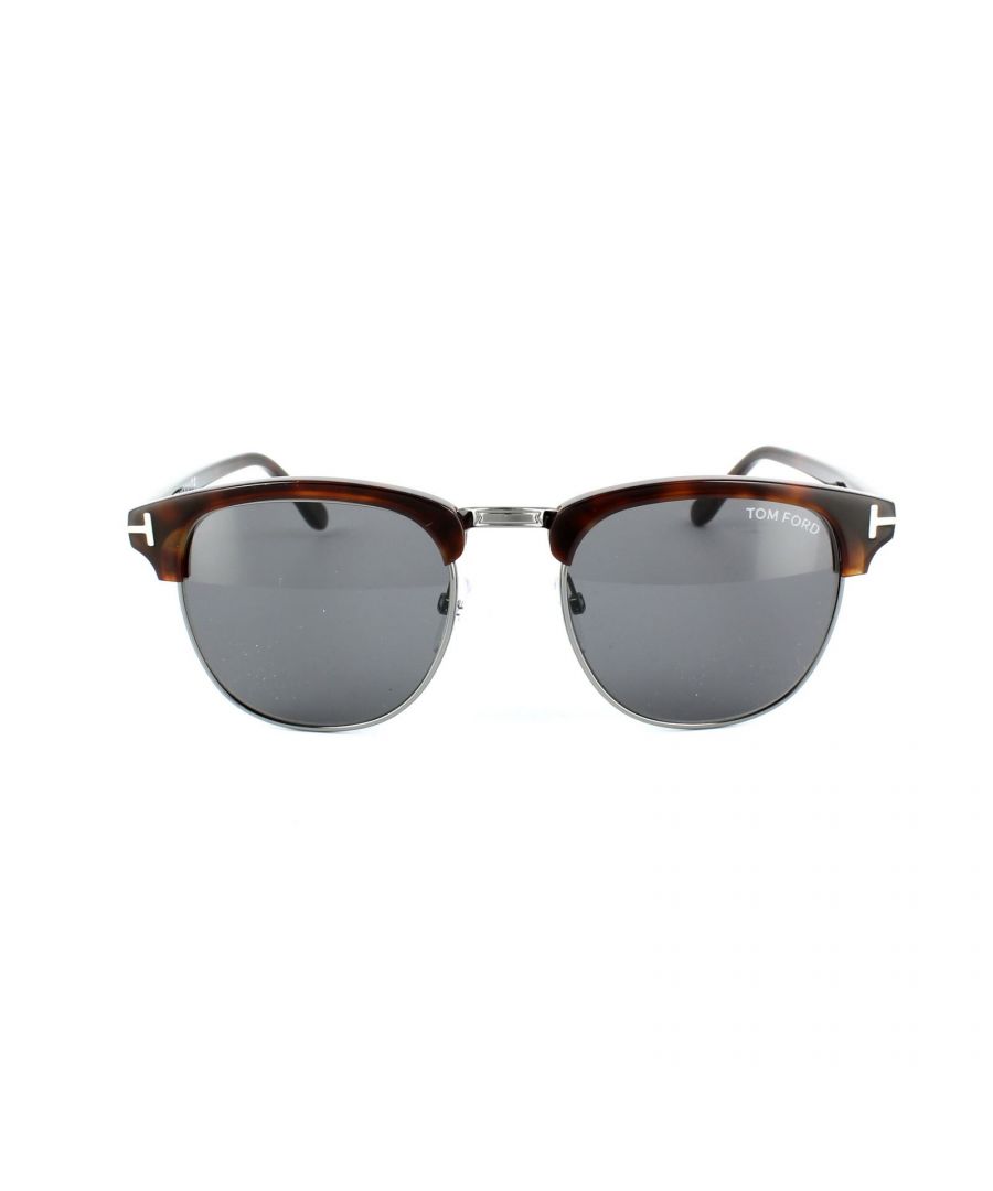 Tom Ford Sunglasses 0248 HENRY 52A Dark Havana Smoke Grey the iconic clubmaster sunglasses have been given the ultimate Tom Ford makeover here with the typical Tom Ford signature T on the temples. Everyone raves about the Tom Ford Snowdon model which James Bond wore in Spectre, but less well known is that Daniel Craig wore these for promotional videos and in Sam Smith's Bond theme song video. You don't get a better endorsement of your sunglasses than James Bond himself!
