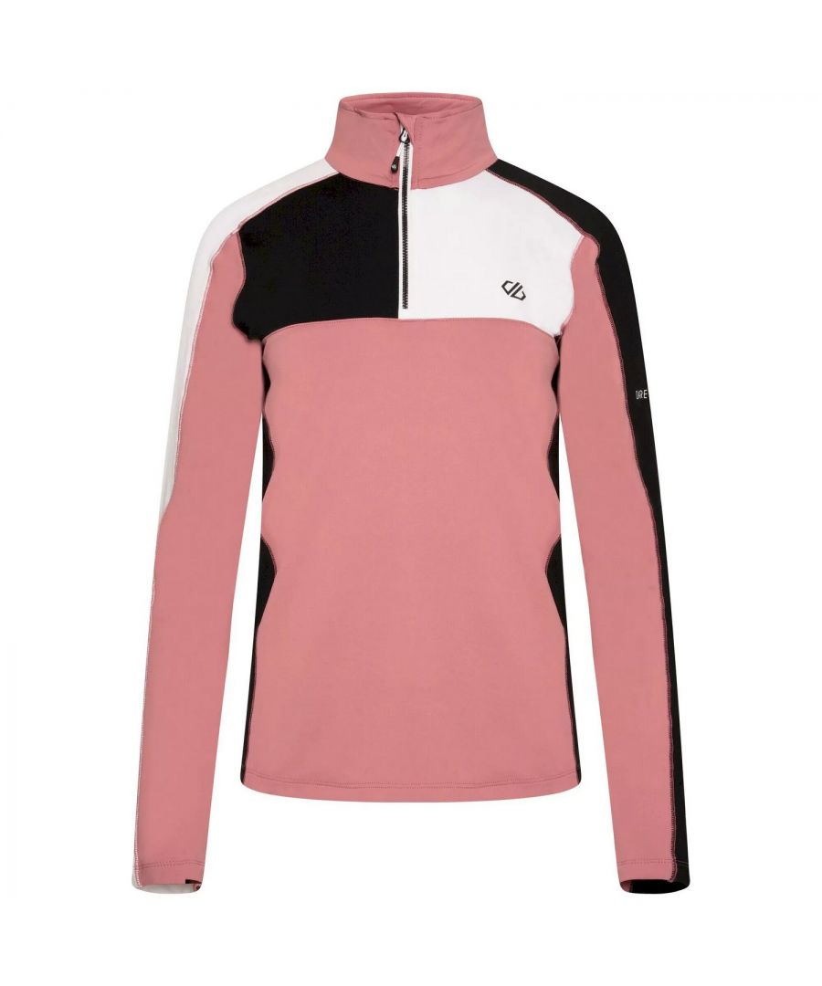 Fabric: Ilus Core Stretch. Design: Colour Block, Logo, Overhead. Neckline: High-Neck. Sleeve-Type: Long-Sleeved. Fastening: Pull Over, Quarter Zip. Fabric Technology: Lightweight, Quick Dry, Warm-Backed. Sustainability: Made from Recycled Materials.