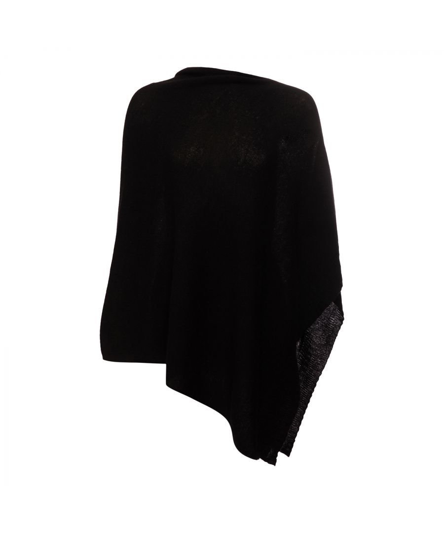Image for Cashmere Poncho in Black
