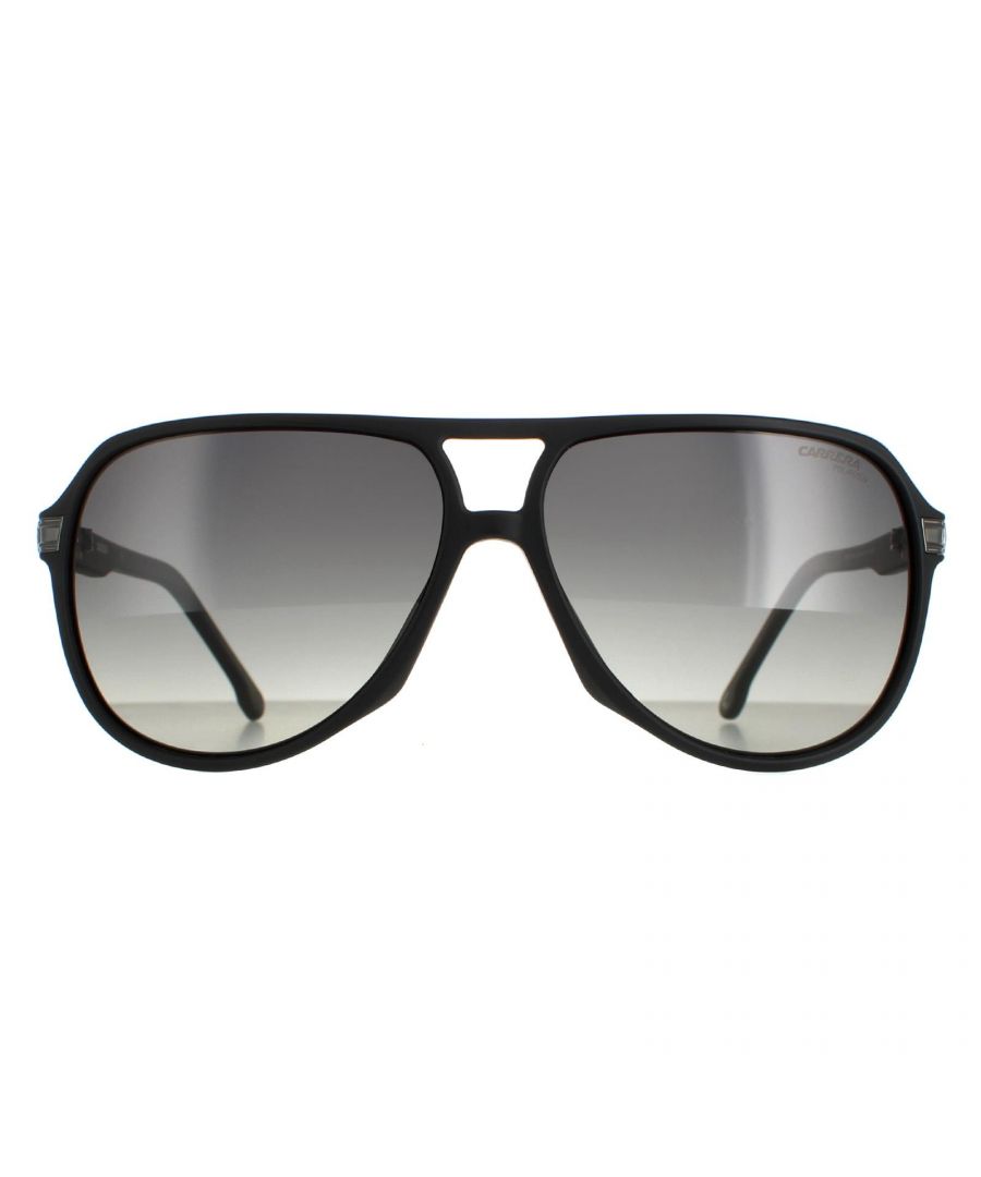 Carrera Aviator Unisex Matte Black Grey Gradient Polarized 1045/S - One Size