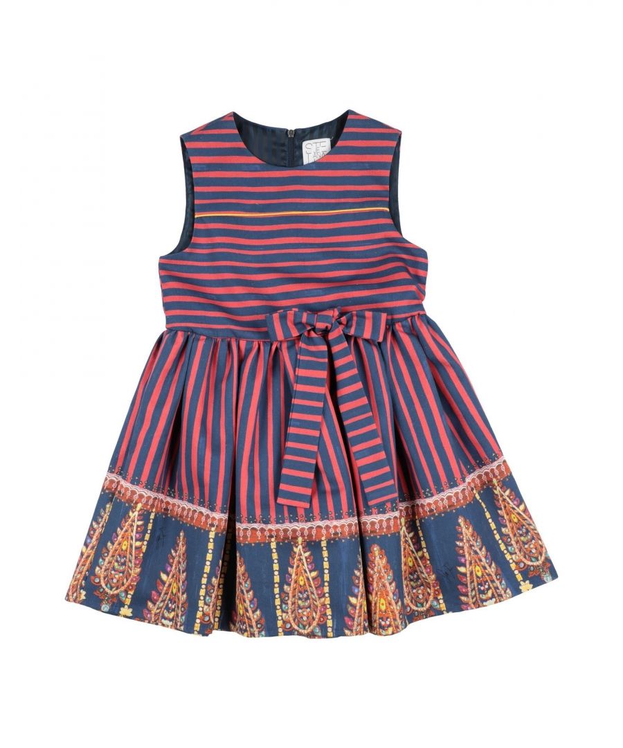 Image for Stella Jean Girl Kids’ Cotton Dress in Blue