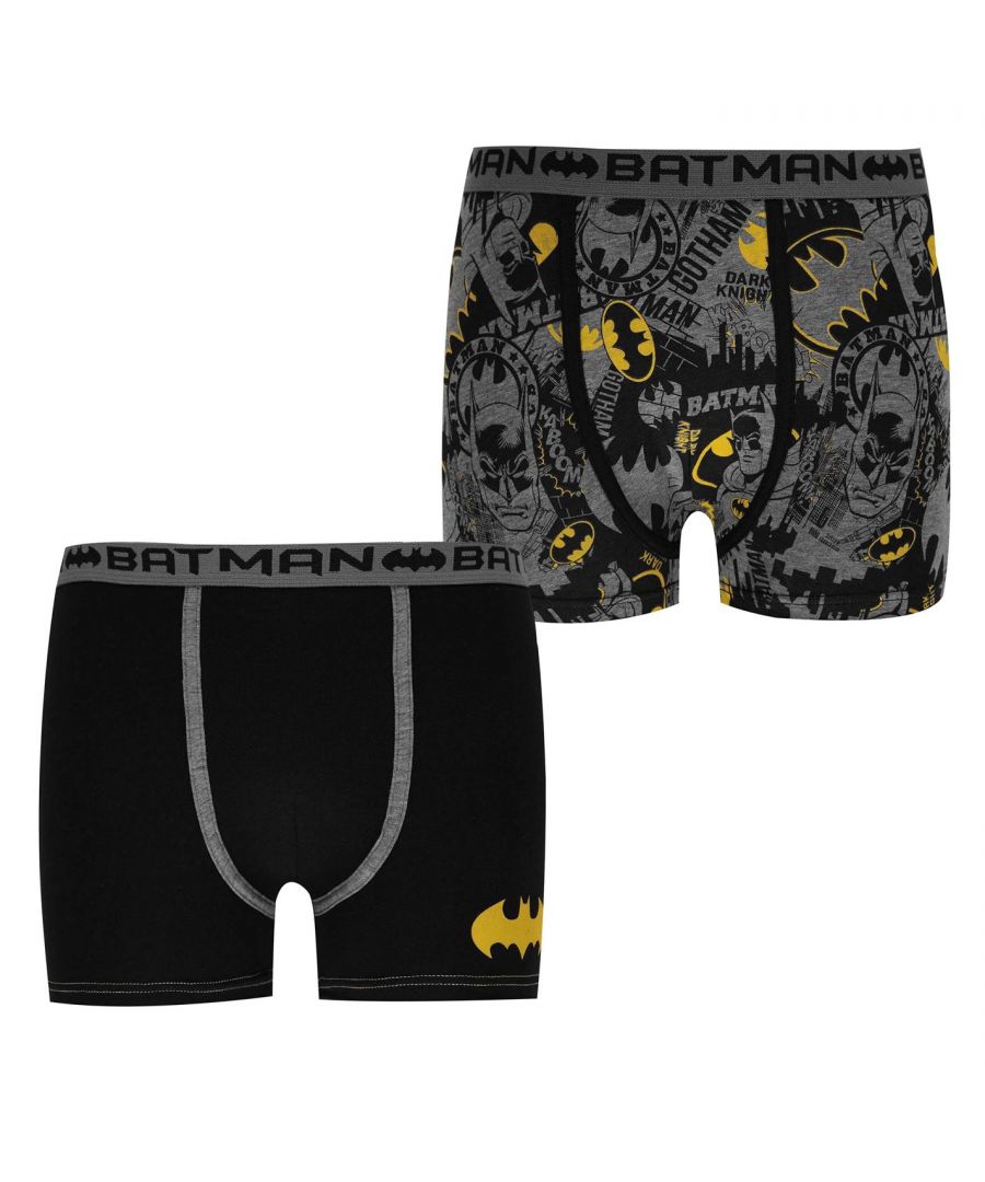 Character 2 Pack Boxers Infant Boys -  These Character Boxers are crafted with an elasticated waistband for comfort and flat lock seams to prevent chafing. They feature a reinforced pouch for support and are a lightweight construction. These boxers are an all over print design with a signature logo and are complete with Character branding.
