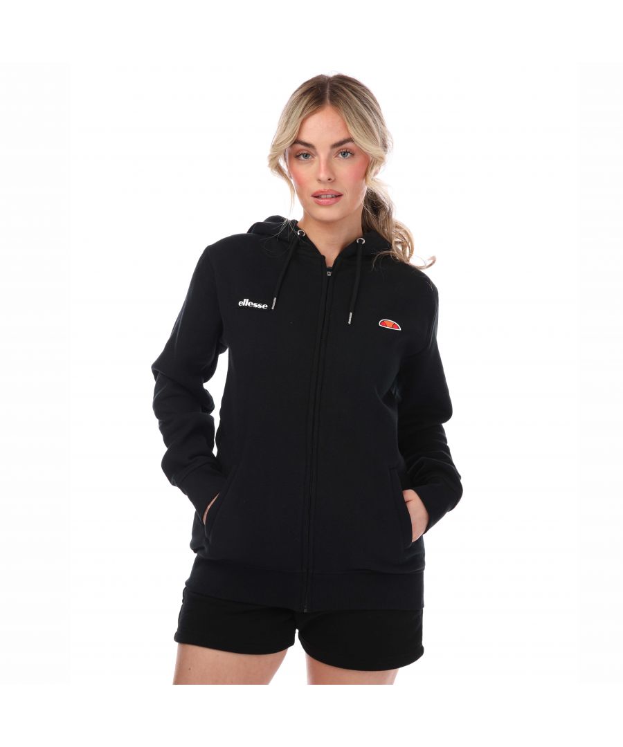 Ellesse Henicea hoodie met volledige rits voor dames, zwart
