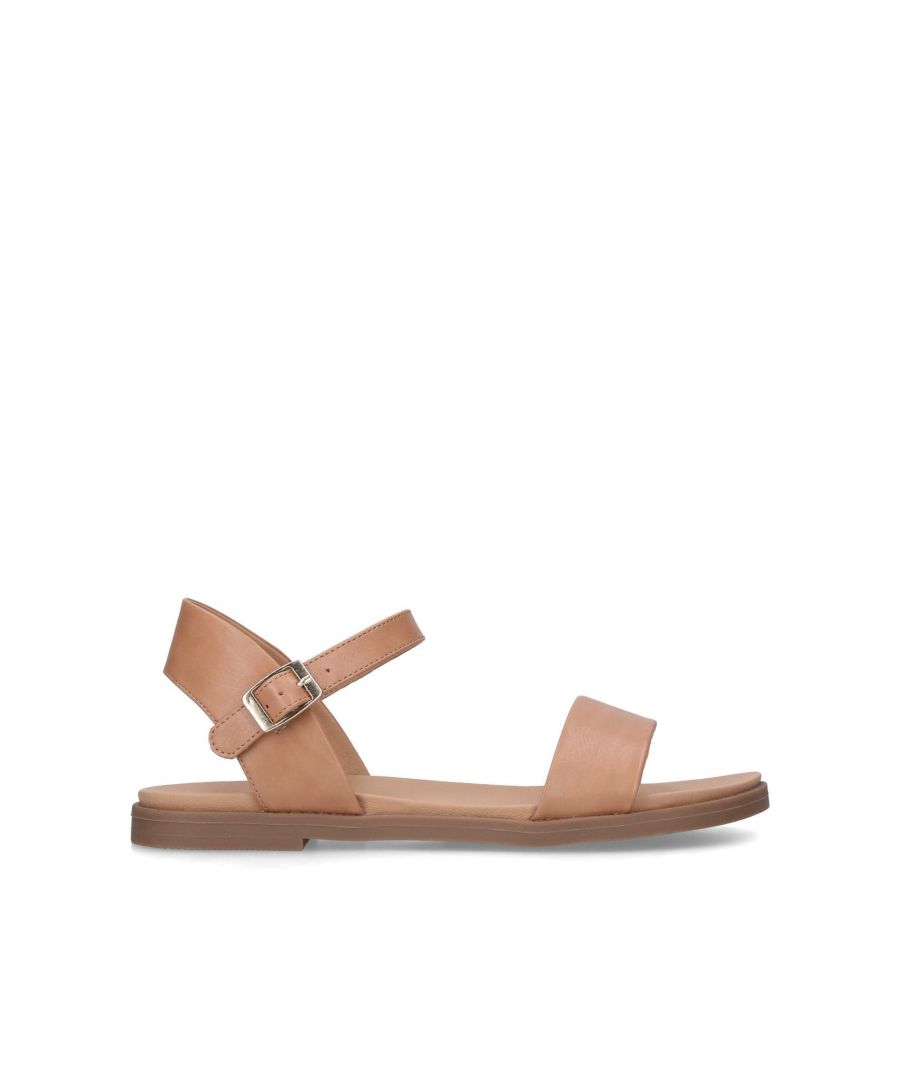 A gilded gift for your summer wardrobe, MISS KG's Pebble sandal is a flat style with gold-tone straps, a feature buckle and an adjustable heel strap for an individual fit. Just add floaty florals and step straight into summer.