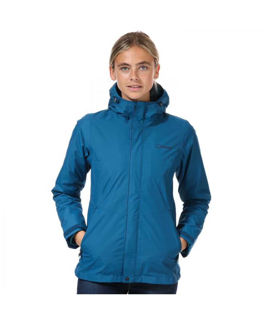 Womens Berghaus Elara Gemini 3-in-1 Waterproof Jacket in dark blue.- Versatile waterproof jacket with soft fleece inner - wear separately as a single layer  or zip together for maximum warmth.Jacket:- Hydroshell 2 layer fabric offers excellent levels of water repellency and breathability.- Adjustable hood with peak.- Full zip fastening with storm flap for added waterproof protection.- Adjustable cuffs for a secure fit.- Zipped pockets to front.- Dipped back hem with drawcord adjustment provides extra coverage and protection from the elements.- Berghaus logo printed at left chest.- Measurement from shoulder to hem: 26in approximately.- Shell: 87% Polyamide  13% Polyester with Polyurethane membrane. Lining: 100% Recycled polyamide.  Machine washable.Fleece:- Funnel neck.- Full zip fastening.- Long sleeves.- Front slant pockets.- Soft  stretch fleece construction.- Measurement from shoulder to hem: 23in approximately.- Main material: 100% Polyester.  Lining: 100% Recycled polyamide.  Machine washable.- Ref: 4-22178FV4 Measurements are intended for guidance only.Please note this style is sold as a set.  Returns will only be accepted if both items are returned together.