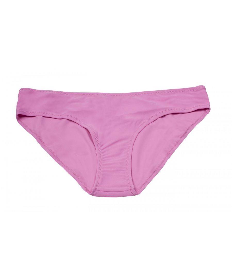 Womens bikini bottoms. Lined gusset. Low rise fit. 80% Polyamide, 20% Elastane. Machine washable. Trespass Womens Waist Sizing (approx): XS/8 - 25in/66cm, S/10 - 28in/71cm, M/12 - 30in/76cm, L/14 - 32in/81cm, XL/16 - 34in/86cm, XXL/18 - 36in/91.5cm.