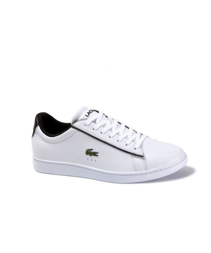 Lacoste Carnaby Evo 120 2 SMA Mens White Trainers Leather (archived) - Size UK 7.5
