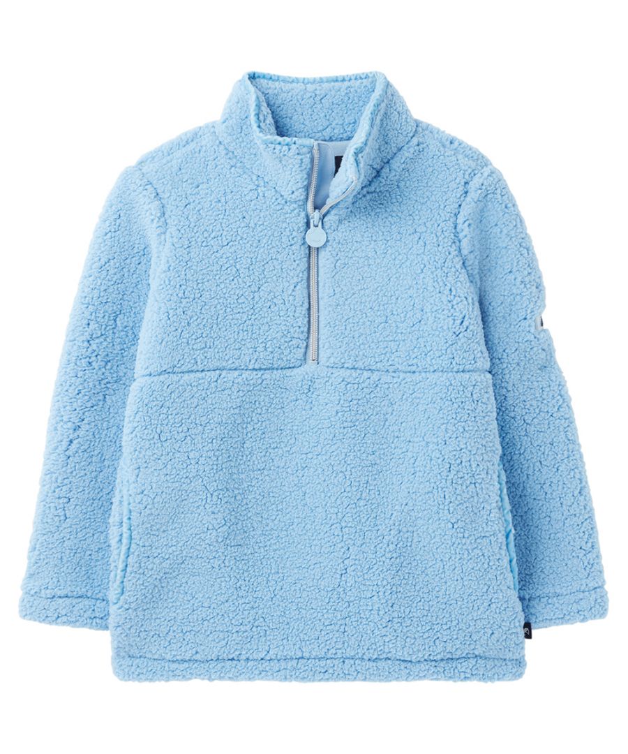 Joules Girls Fairdale Quarter Zip Soft Jersey Fleece Jacket