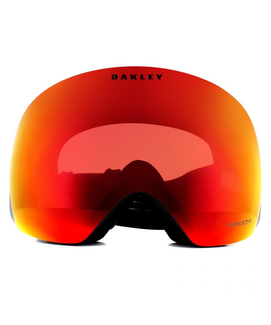 Image for Oakley Ski Goggles Flight Deck OO7050-78 Heathered Black Grey Prizm Snow Torch Iridium