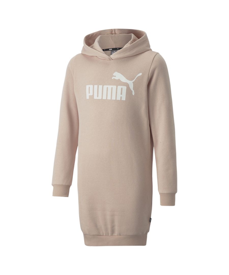 PRODUCT STORY Whether you're chilling at home or chasing round town, this sweat dress smashes the casual athletic look. And we just love it when something this cool feels comfy, too – which is why this dress is made with cosy ribbed edging and super-soft cotton-rich sweatshirt fabric. FEATURES & BENEFITS Cotton: Cotton in PUMA products comes from farms with a focus on sustainable farming such as water efficiency and soil health protection. Learn more: https://about.puma.com/forever-betterRecycled Content: Made with at least 20% recycled material as a step toward a better future DETAILS Regular fitHooded necklinePUMA No. 1 Logo rubber print on the front