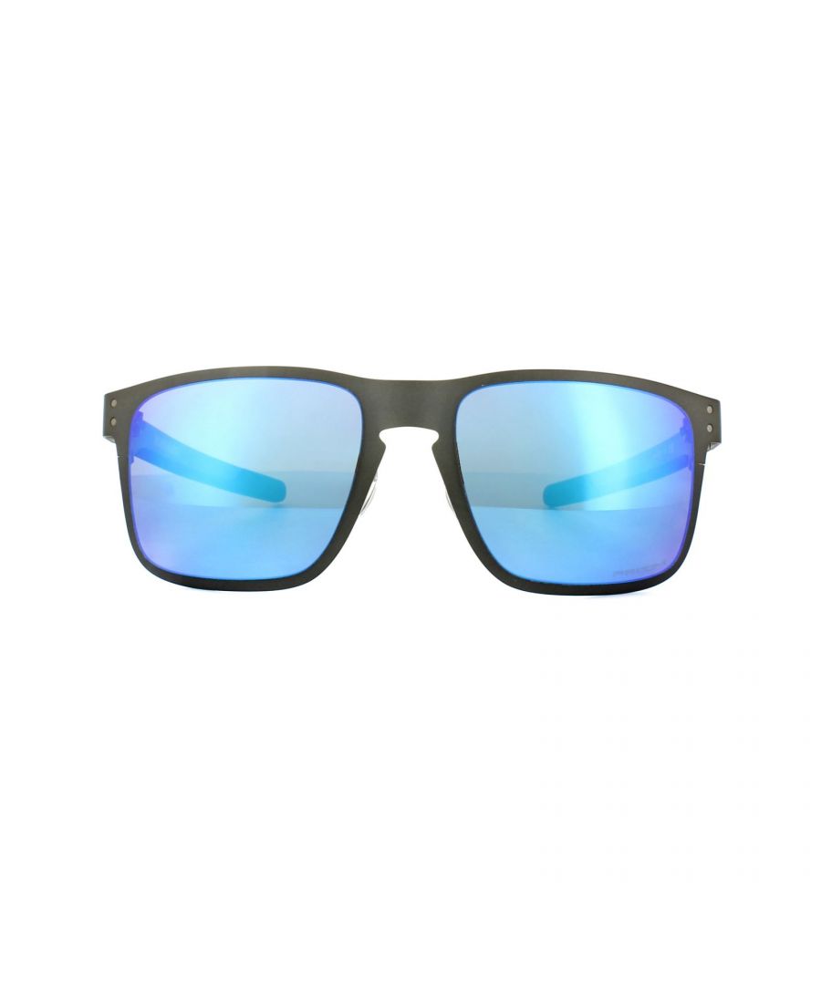 Oakley Sunglasses Holbrook Metal OO4123-07 Matt Gunmetal Prizm Sapphire Polarized the bestselling Holbrook has been crafted with lightweight sheet metal for this Holbrook Metal style with all the best features and shape of the original.