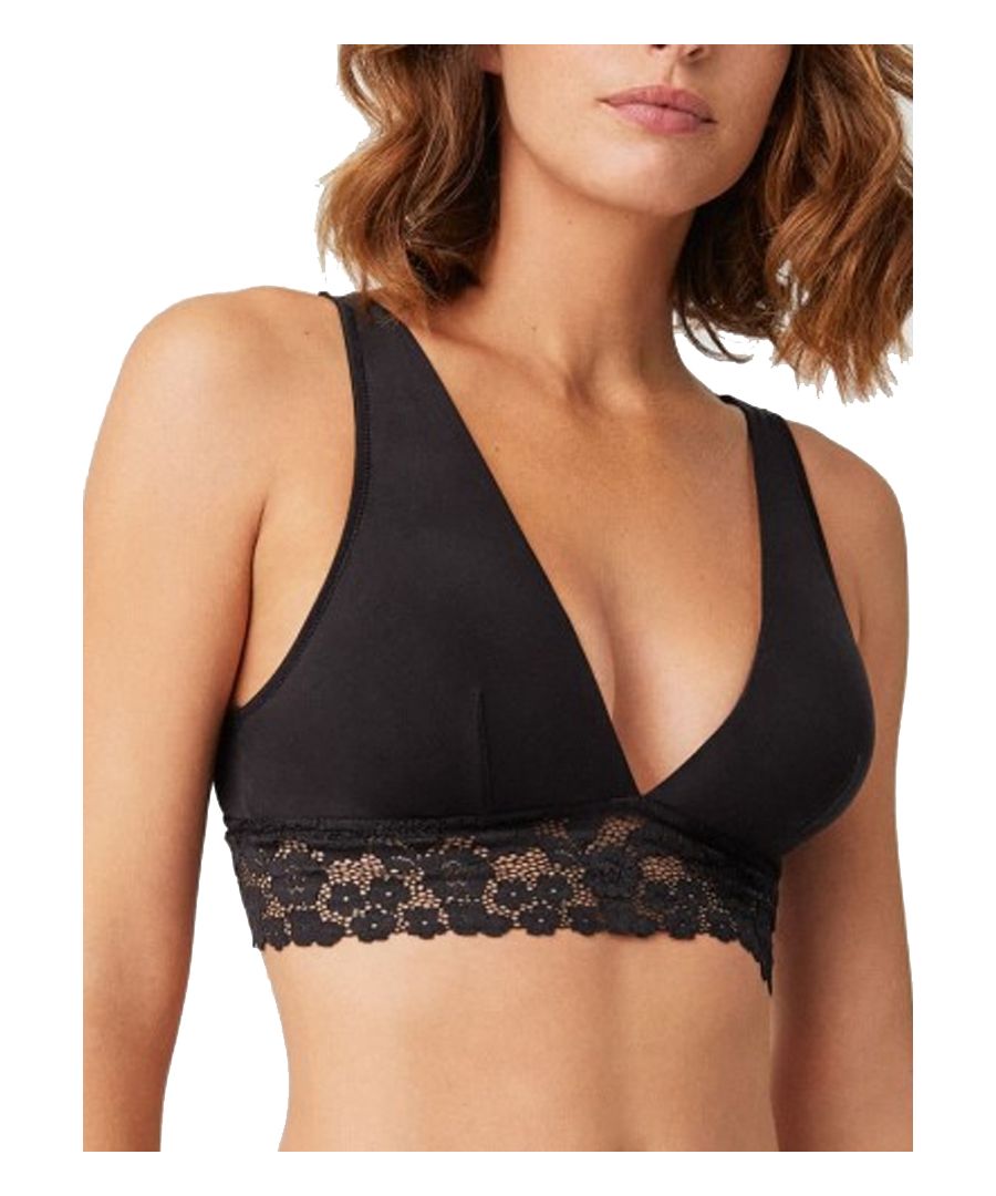 Ysabel Mora Lace Bralette is a comfortable alternative to wearing a wired bra, perfect for everyday wear.