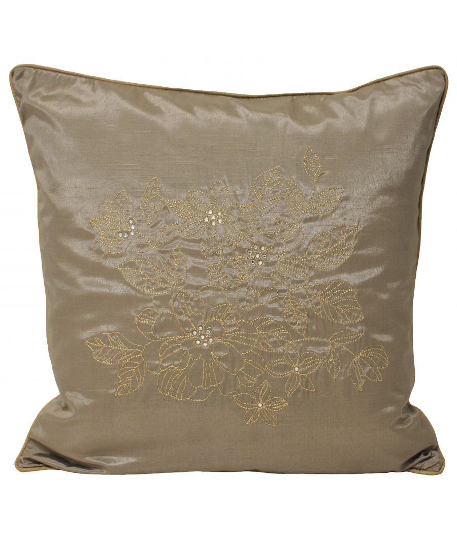 Riva Home Chic Polyester Filled Cushion - Taupe Size 45cm (w) x (l)