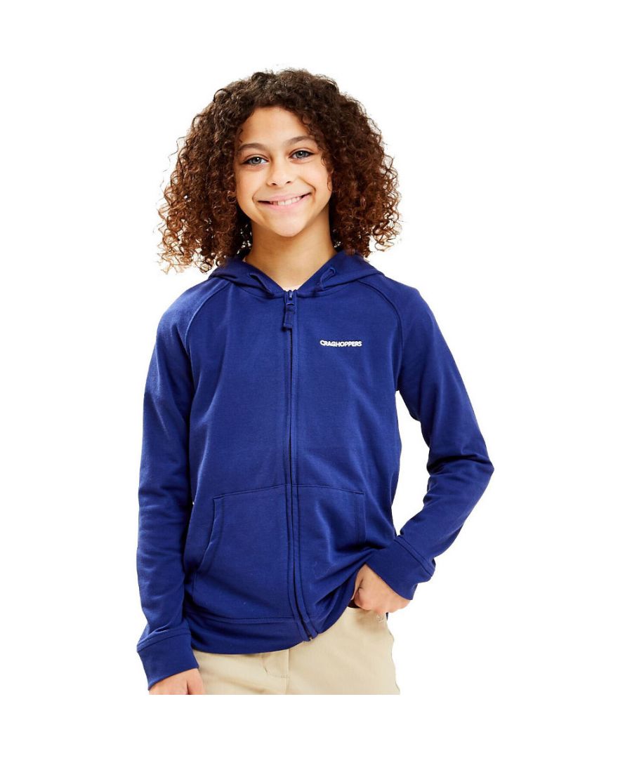 Image for Craghoppers Boys & Girls NosiLife Ryley Wicking Full Zip Hoodie Top