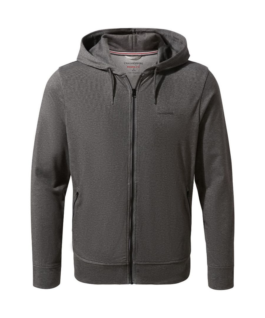 craghoppers mens nosilife insect repellent tilpa hooded jacket coat - grey cotton - size x-large