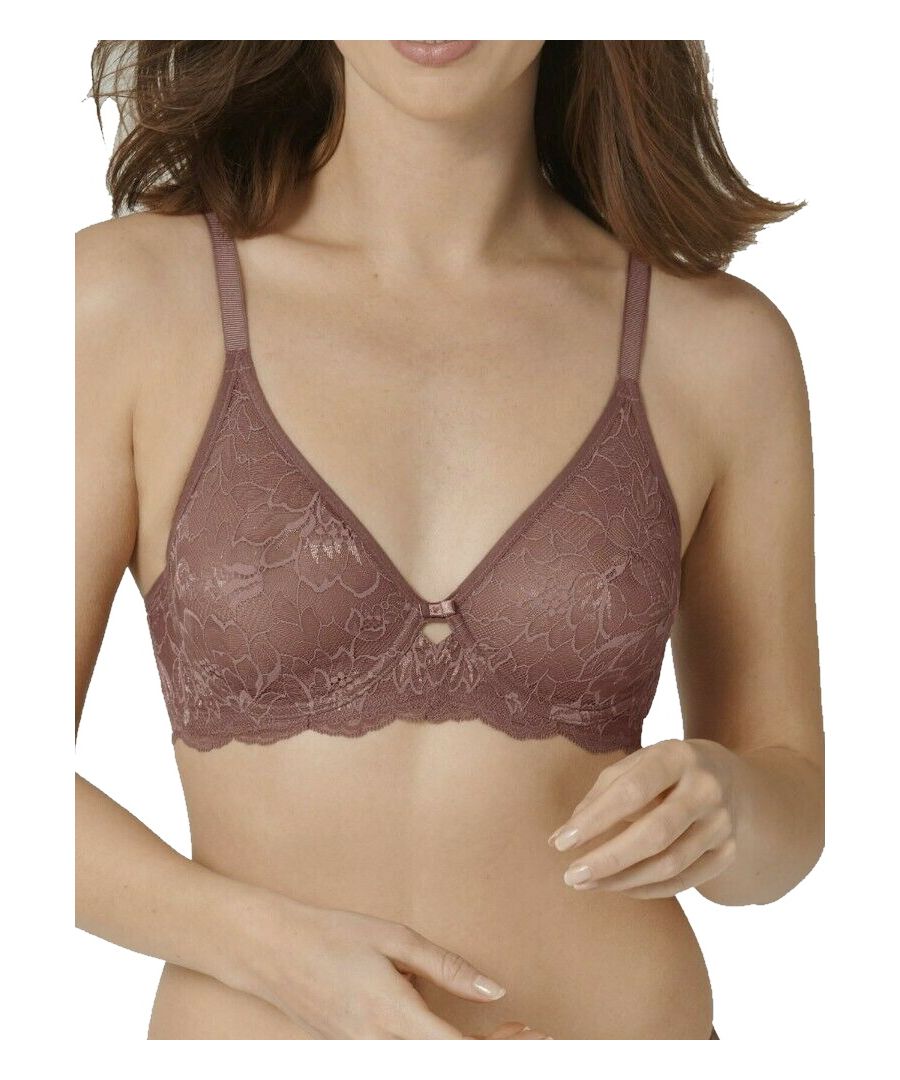 Triumph Amourette Charm Wired Bra. No padding with sculpting underwire. Product is hand-wash only.
