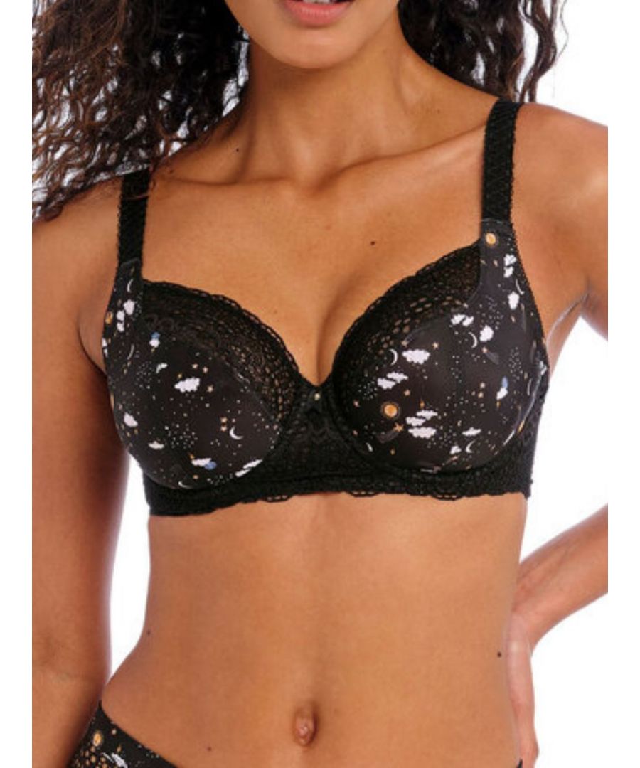 Freya Womens Daydreaming Balcony Bra - Black Polyamide - Size 28HH