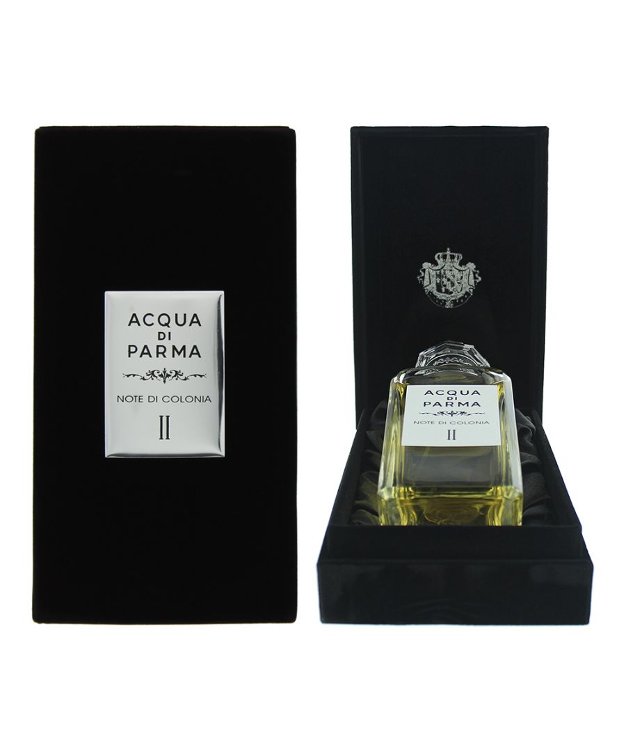 Note Di Colonia II is a woody aromatic fragrance for men and women, which was launched in 2016 by Acqua Di Parma. The fragrance contains top notes of Basil, Bergamot, Orange, Grapefruit and Cardamom; with middle notes of Sandalwood and Guaiac Wood; and base notes of Vetiver and Musk.
