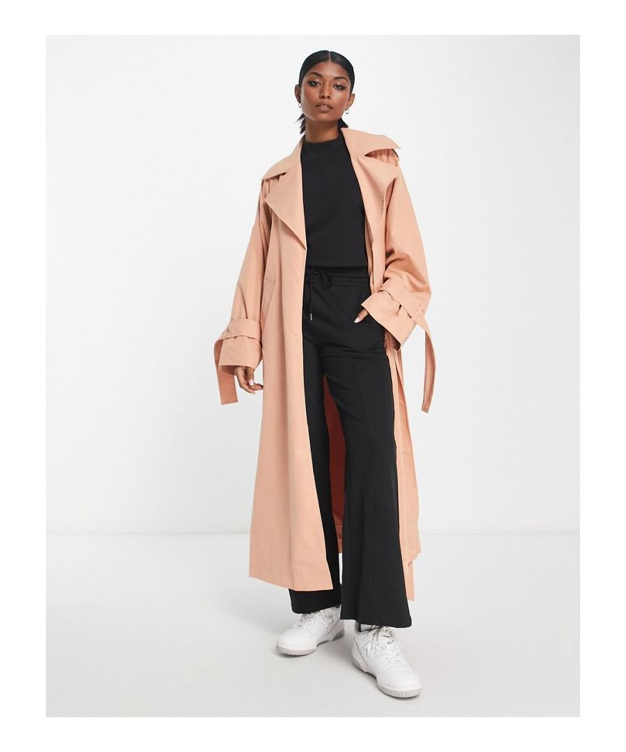 Coats & Jackets by ASOS EDITION That new-coat feeling Notch collar Tie waist Side pockets Relaxed fit  Sold By: Asos
