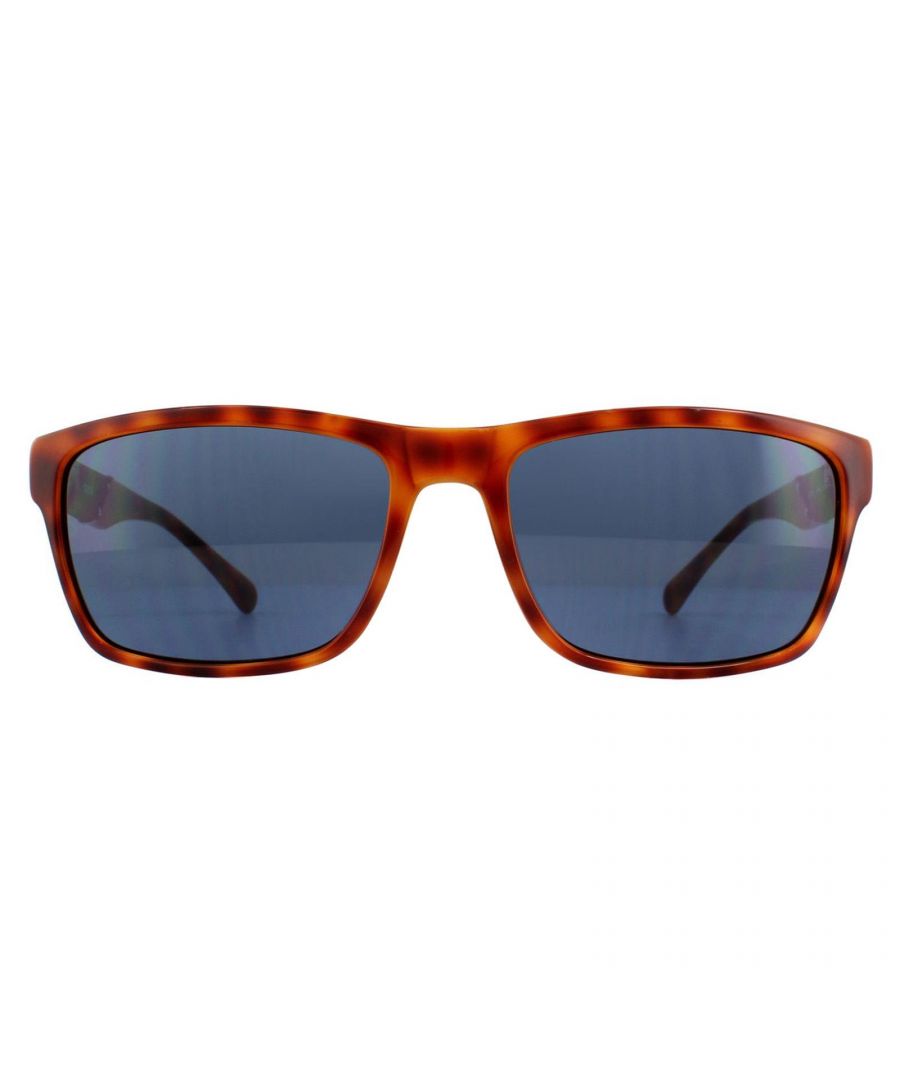 Guess zonnebril GU6756 HNY9 Honingschildpad Blue zijn een frame van hoge kwaliteit gemaakt van plastic met een rechthoekige vorm en zijn ontworpen voor mannen