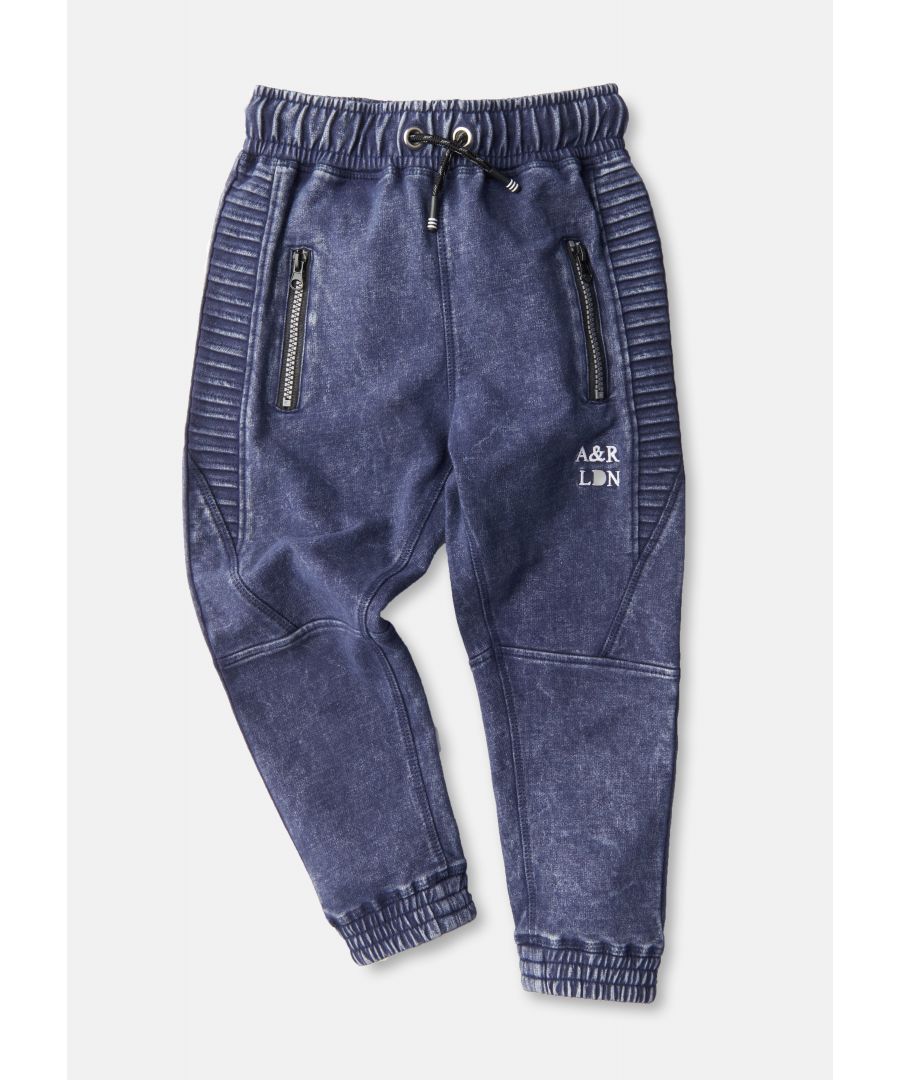 Hit refresh on your style staples with this acid-wash jogger. With side panelled stitch detail. zip pockets. elasticated waist and functional drawcord. In an acid washed super soft jersey. comfort and cool collide. Every one of these garments is unique due to the wash used to create the colour authenticity!.. Angel & Rocket cares – made with fairtrade cotton. About me: 100% cotton. Look after me – Think planet. wash at 30c.