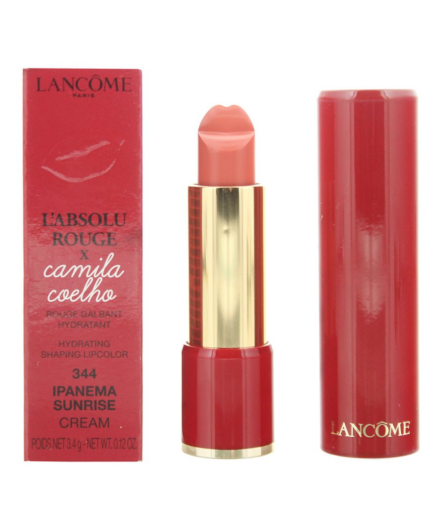 Image for Lancôme L'Absolu Rouge Cream Camila Coelho 344 Ipanema Sunrise Lipstick 4ml
