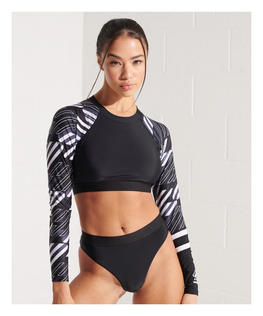 Image for SUPERDRY Long Sleeve Crop Rashie Top