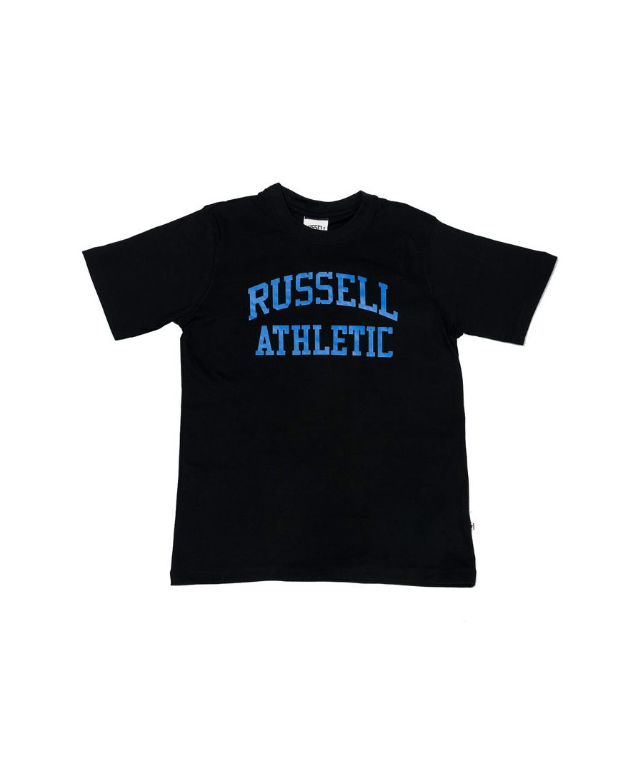 Image for Boy's Russell Athletic Crew Neck T-Shirt in Black