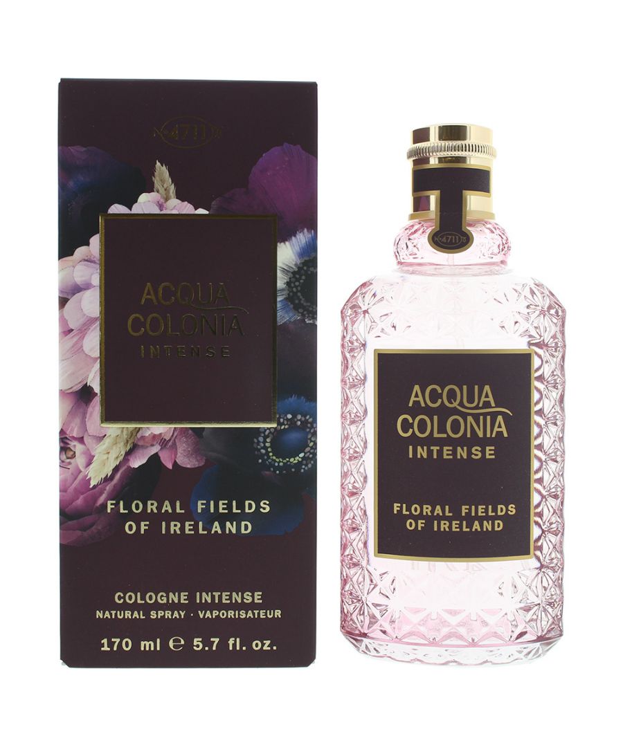 4711 Acqua Colonia Intense Floral Fields of Ireland by 4711 is a floral fragrance for women and men. Top notes are mandarin orange, lemon and Osmanthus. Middle notes are mimosa, orange blossom and jasmine. Base notes are sandalwood, cedar and woodsy\nnotes. 4711 Acqua Colonia Intense Floral Fields of Ireland was launched in 2019.