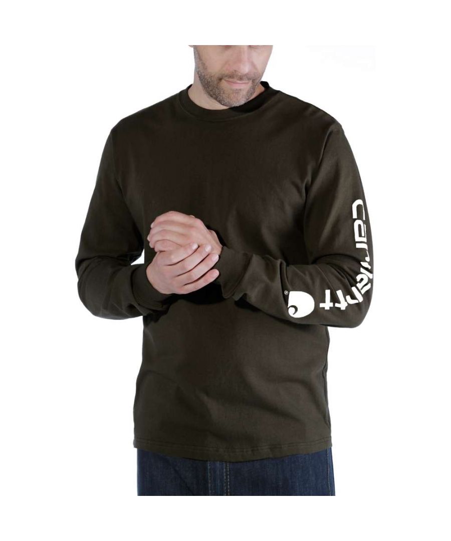 Rib knit crew neck. Side seamed construction minimizes twisting. Tag-less neck label. 229 gram, 100% cotton jersey knit. *Sizing Note* Carhartt are more generously sized, you may need to consider dropping down a size from your traditional workwear clothing.