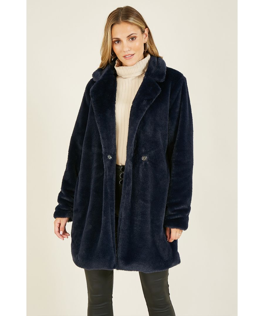 yumi faux fur coat