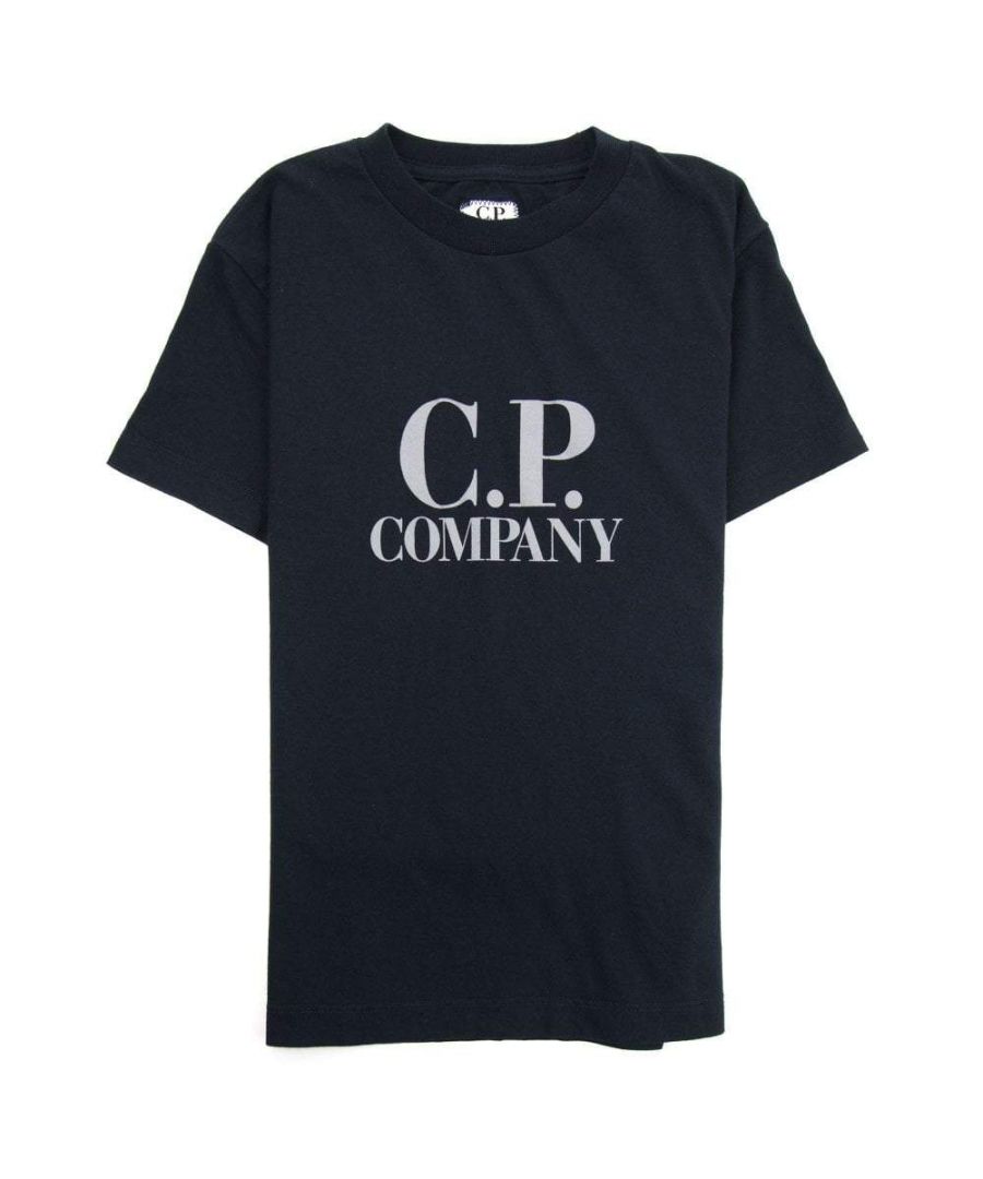 Image for C.p Company Boys Logo Tshirt Black