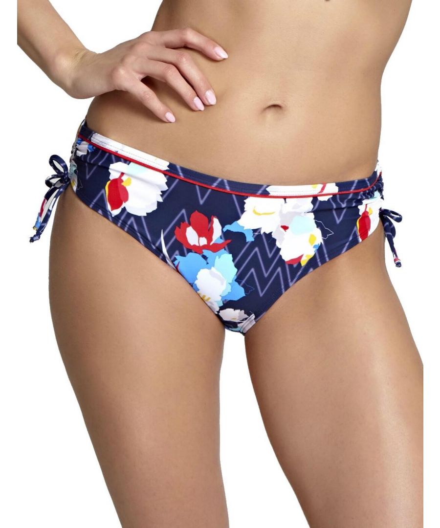 Panache Womens Milano Drawside Bikini Brief - Floral - Size 2XL