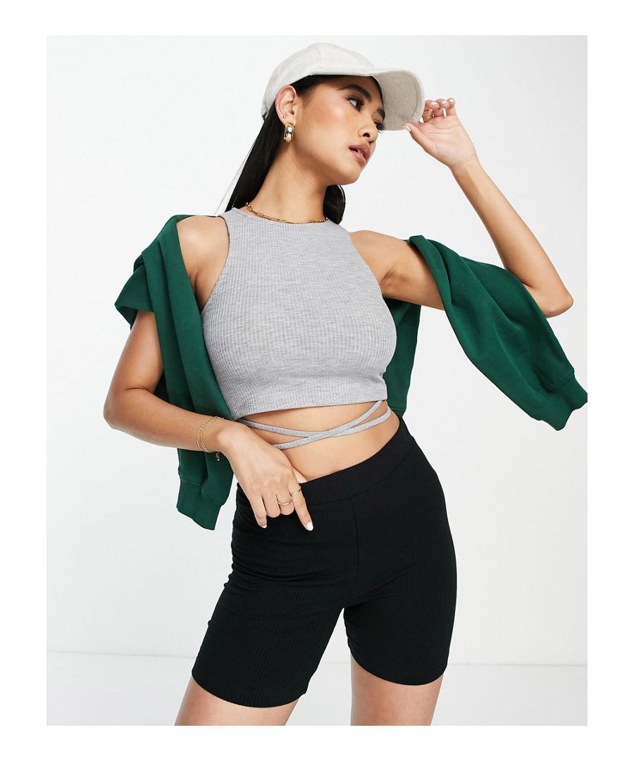 Vest by ASOS DESIGN Next stop: checkout Racer front and back Waist tie detail Cropped length Skinny fit Sold By: Asos